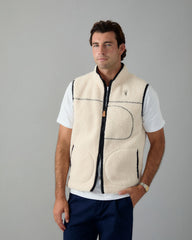 Alfré Cream Fleece Gilet
