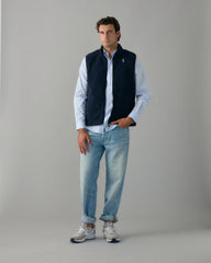 Alfré Navy Fleece Gilet