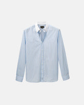 Light Blue Stripe Contrast Collar Shirt (SS26)