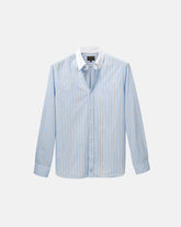 Light Blue Stripe Contrast Collar Shirt (SS26)