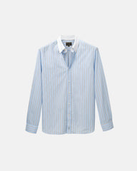 Light Blue Stripe Contrast Collar Shirt (SS26)