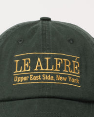 Le Alfré Upper East Side Hunter Green Throwback Cap