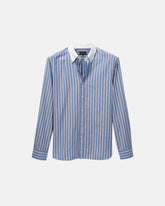 Royal Blue Stripe Contrast Collar Shirt (SS26)