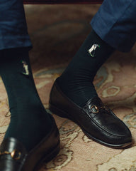 "Reading The Green" Dress Socks