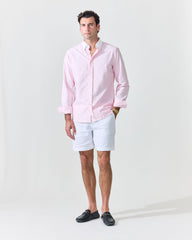 Classic Pink Contrast Collar Oxford Shirt