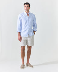 Classic Blue Stripe Oxford Shirt