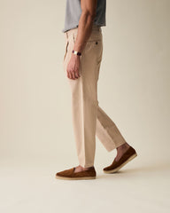 Cream Linen Blend Trouser