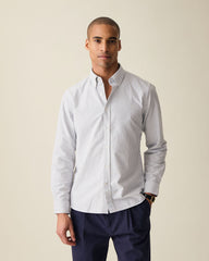 Classic Black Stripe Oxford Shirt
