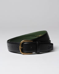 "Le Belt" Black Pebble Grain Leather