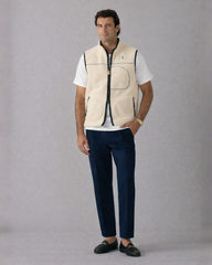 Alfré Cream Fleece Gilet
