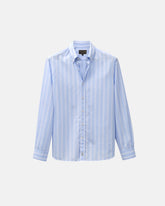 Stripe Light Blue Poplin Shirt