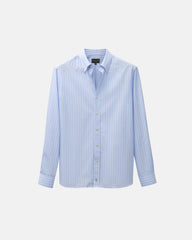 Light Blue Thin Stripe Poplin Shirt