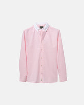 Classic Pink Contrast Collar Oxford Shirt