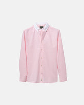 Classic Pink Contrast Collar Oxford Shirt