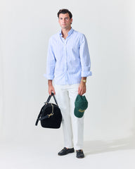 Stripe Light Blue Poplin Shirt