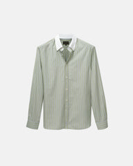 Pistachio Stripe Contrast Collar Shirt (SS26)