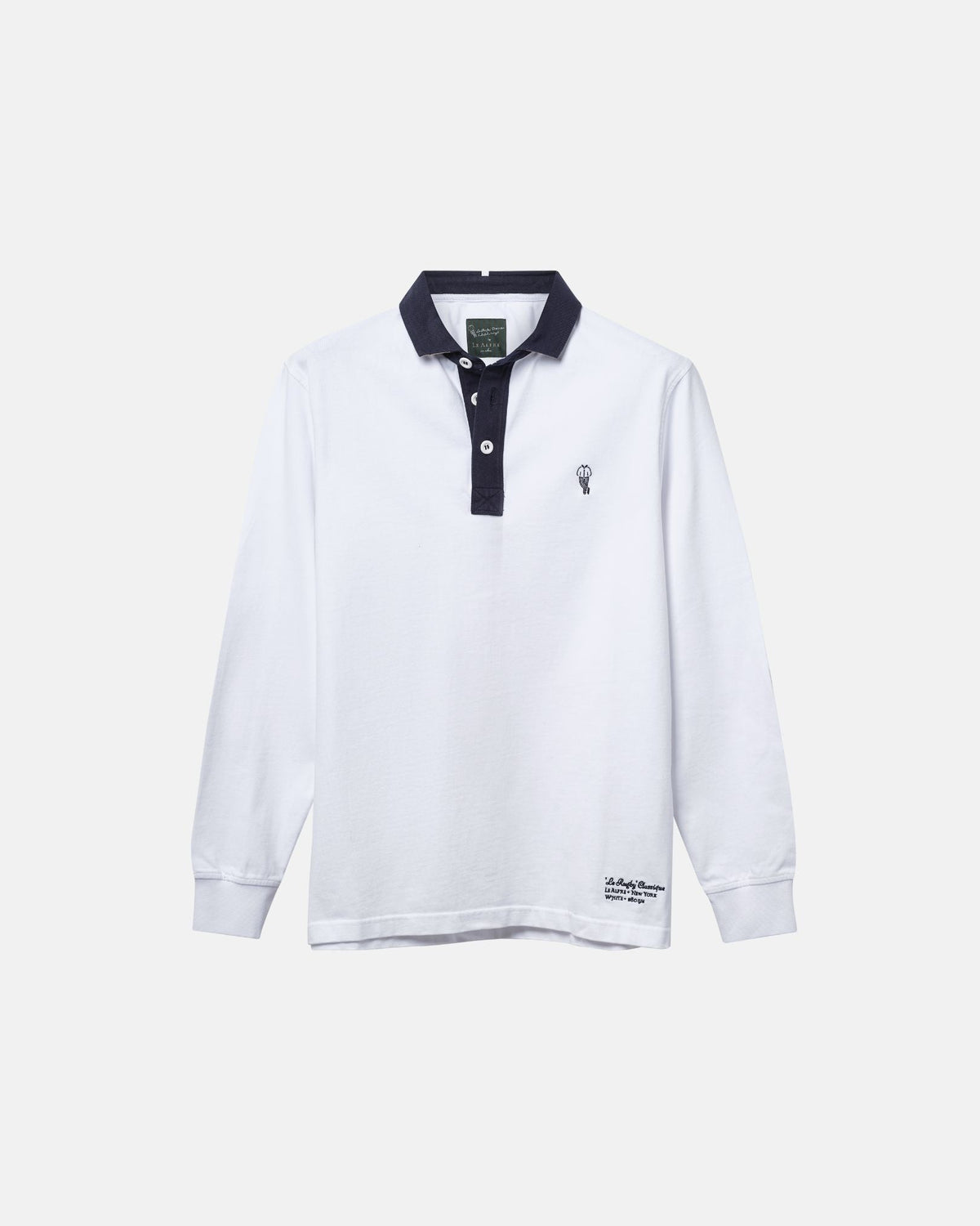 'Le Rugby' Classique White Rugby Shirt