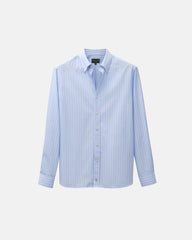 Light Blue Thin Stripe Poplin Shirt