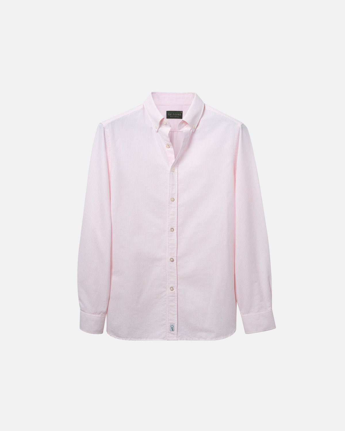 Classic Light Pink Stripe Oxford Shirt
