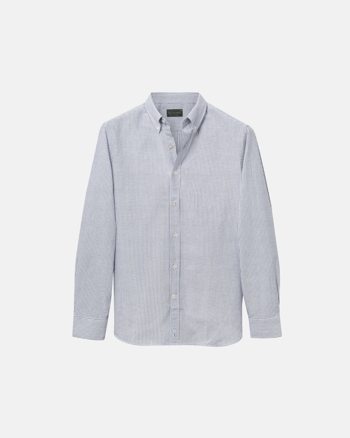 Classic Black Stripe Oxford Shirt