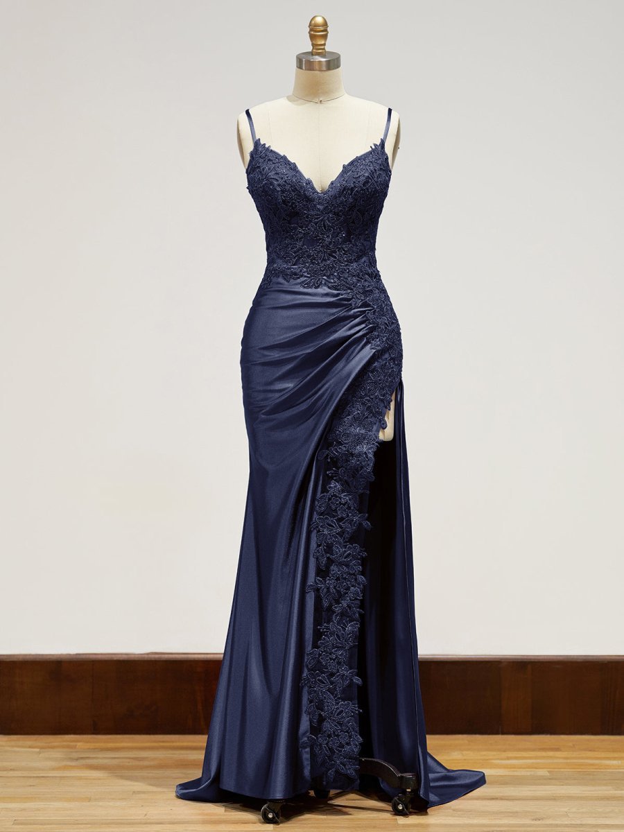 Off-Shoulder Lace Mermaid Prom Dress - Image 16